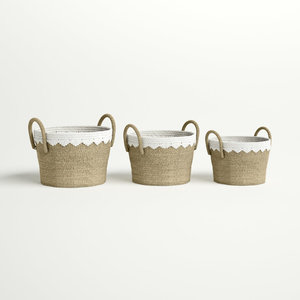 Decorative Seagrass <b>Woven</b> <b>Storage</b> <b>Basket</b> Functional and Stylish Home Organization Accessory - Product Image 2