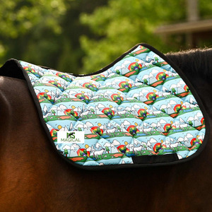 Tapis de selle pour chevaux de haute qualité, sublimation, excellente qualité, tapis de selle pour l'équitation, usage polyvalent - Product Image 2