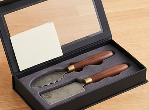 Elegant <b>Cheese</b> <b>Knife</b> <b>Set</b> Stainless Steel Blade Wood Handle Durable Dishwasher Safe <b>Cheese</b> Serving Tools Use And Hotel Use - Product Image 6