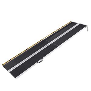 Rampa Plegable Portátil de Aluminio para Sillas de Ruedas de 10 pies, Capacidad de 800 Libras, Superficie Antideslizante, Rampa Plegable para Scooters de Movilidad para Personas con Discapacidad - Product Image 1