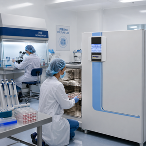 Incubadora de Laboratorio de CO2 |   Sistema de Control de Temperatura y Humedad Digital con Pantalla Táctil para Investigación en Embriología IVF y Cultivo Celular - Product Image 4