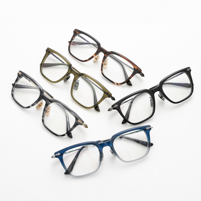 Wholesale Lightweight Square Titanium Eyeglasses Frame Optical Glasses for Retail Buyers