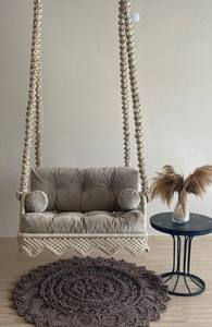 Macrame Hammock <b>Chair</b>, <b>Large</b> Macrame Round Swing, Hanging Cotton Macrame Hammock <b>Chair</b> - Product Image 3