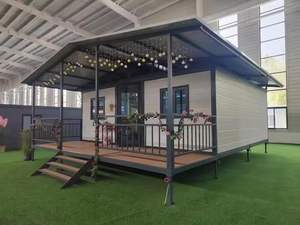 Maisons préfabriquées extensibles de haute qualité de 20 pieds pour familles, avec 2 chambres, appartement pour <span class=keywords><strong>nounou</strong></span>, prêtes à l'emploi, extension rapide ADU pour jardin - Product Image 2