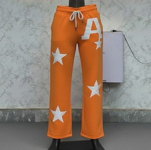 Pantalons de survêtement pour hommes, personnalisez votre propre logo, coupe droite, prix de gros, fabrication professionnelle - Product Image 3
