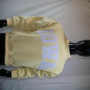 IOWA Mock Neck 450 GSM custom name Applique embroidery oversized Boxy Fit Sweatshirts 100% cotton fleece french Terry - Product Image 2