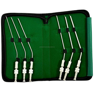 Juego de Tubos de Succión Frazier de 6 Piezas, Aspirador Quirúrgico Manual de Acero Inoxidable, Kit de Instrumentos de Cánula Reutilizable para Hospitales, Clínicas ORL - Product Image 1