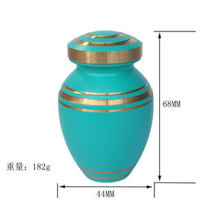 Urna Conmemorativa de Cobre para Cenizas de Mascotas, Estilo Europeo Americano, Mini Caja Conmemorativa para Seres Queridos, Urna de Metal para Guardar Cenizas, 68*44mm, Venta al Por Mayor - Product Image 3
