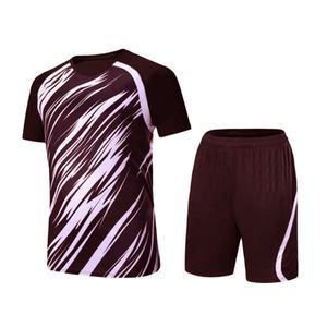 Ensemble d'uniformes de football unisexe entièrement personnalisable, respirant, à séchage rapide, anti-humidité, 100% polyester, pour équipe - Product Image 4