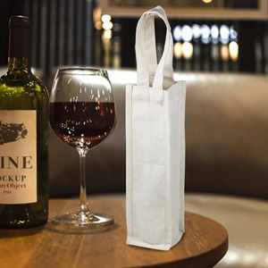 Cotton Bottle Storage Bag Premium Canvas Wine Carrier - Product Image 4