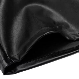 Shorts en cuir véritable de qualité supérieure avec finition lisse, coupe confortable, shorts de mode streetwear pour les soirées, les clubs et la plage - Product Image 4