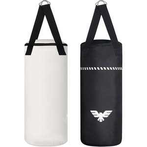Leather Heavy Punching <b>Bag</b> Sand Filled Boxing <b>Bag</b> Adjustable Height Training <b>Bag</b> for Gym Kickboxing - Product Image 1