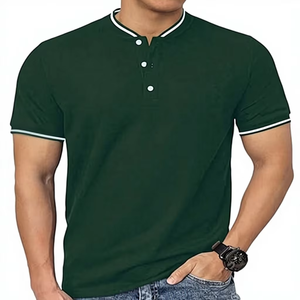 Diseña tu Propia Camiseta Polo de Marca Personalizada, Manga Corta para Hombre, Poliéster, Camiseta Polo de Golf - Product Image 1
