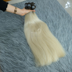 Extensions de cheveux vietnamiennes sans silicone, en gros, vierges, double trame, fabriquées à la machine, douces, soyeuses, lisses, toutes couleurs - Product Image 4