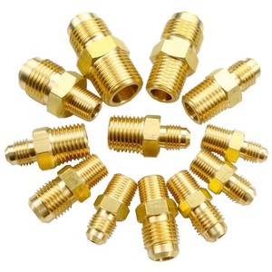 Raccords à sertir en laiton - Raccord réducteur à sertir |   Raccord hexagonal réducteur pour systèmes de carburant, gaz et réfrigération (1/2 Flare par 1/4 Flare) - Product Image 6