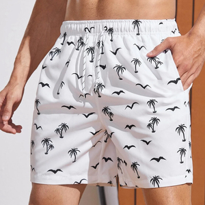 Trajes de Baño de Algodón/Poliéster con Logotipo Personalizado, Shorts de Playa para Hombre con Elasticidad en 4 Direcciones, Secado Rápido - Product Image 3