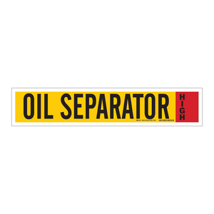 Brady Flexible Oil Separator Ammonia IIAR Pipe <b>Marker</b> for Refrigerant Systems - Product Image 2