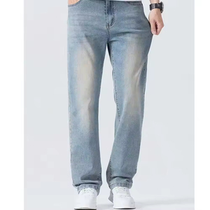 Pantalones Vaqueros de Mezclilla para Hombre, Corte Slim Fit, Casuales, con Tela Elástica, para Uso Diario - Product Image 5