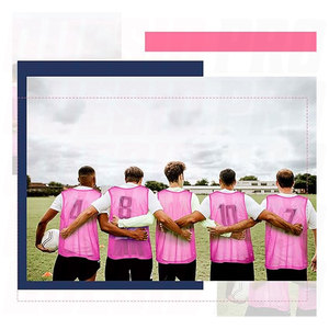 Pinnies Scrimmage Vests Lightweight Nylon Mesh Team Practice Jerseys Youth Sports <b>Training</b> Basketball Soccer Football Breathable - Product Image 5