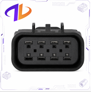 Connecteur de faisceau de câbles automobile 12V 3A, 8 broches mâle noir GT 280, avec contacts en cuivre scellés et boîtier en nylon, compatible - Product Image 3