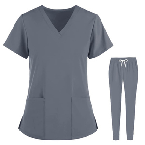 Conjuntos de Uniformes Médicos de Poliéster y Spandex Antiarrugas para Mujer, Traje de Enfermera para Clínica Dental, Salón de Belleza y Spa - Product Image 5