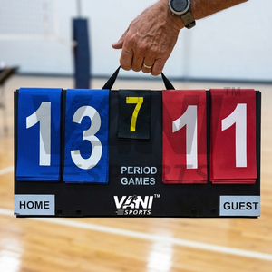 Tableau de score portable manuel multi-sports, tableau de score à bascule pour volley-ball, football, tennis, sports de table, enregistreur de scores - Product Image 5