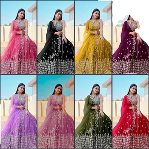 Nuevos conjuntos elegantes de 3 piezas de Lehenga Choli y Dupatta para mujer, precio competitivo, servicio OEM, vestidos de fiesta, ropa de boutique para damas - Product Image 2