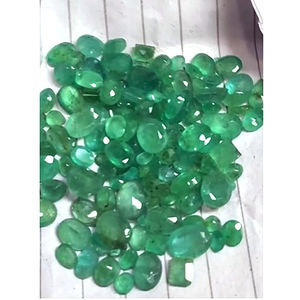 132 piezas de Esmeralda Zambiana Natural de 4mm a 8mm, Corte Ovalado Octogonal, 57 Cts, Lote Iroc, Calidad de Venta Panna, Gema Suelta, US$80 - Product Image 2