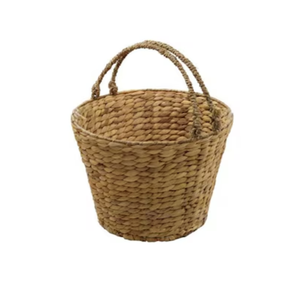 Panier de récolte en jacinthe d'eau naturelle à prix abordable avec poignées, panier de rangement pour fruits pour agriculteurs du Vietnam - Product Image 2