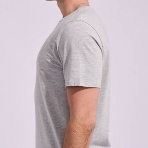 T-shirt Homme 2026 à Épaules Tombantes en Polyester/Coton Coupe Classique Séchage Rapide Respirant Personnalisable Vente en Gros Nouveauté - Product Image 3