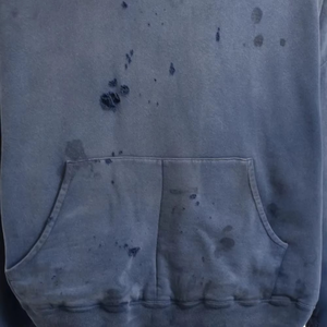 Sudadera con capucha personalizada para hombre, estilo vintage, con efecto desgastado, lavado ácido, de algodón de gramaje alto, felpa francesa, efecto descolorido por el sol, oversize, con capucha y diseño a cuadros frontal - Product Image 6