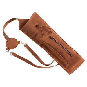 Alfiletero Lateral de Cuero Estilo Vintage, Alfiletero de Cuero para Tiro con Arco de Diseño Personalizado, Alfiletero de Cuero para Entrenamiento de Tiro con Arco al Aire Libre - Product Image 1