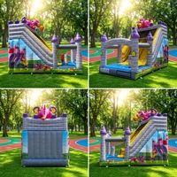 Toboggan gonflable commercial en PVC et château gonflable sec, certification CE, capacité 500 personnes, garantie 3 ans, pour fêtes et événements professionnels