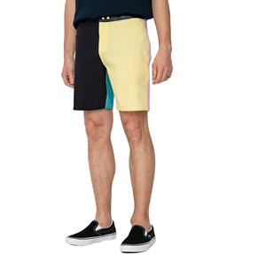 Pantalones cortos de poliéster personalizables para hombre con panel multicolor Pantalones cortos de moda personalizados para hombre-Explore Athletic Shorts Designs - Product Image 1