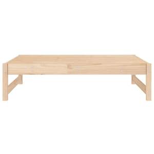 Repose-pieds de jardin en bois de pin massif, accessoire de mobilier de patio - Product Image 4