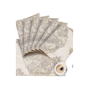 Braided Cotton Round Solid Grey Colour Diwali Season Special <b>Table</b> Embroidered 100% Organic Double Layer Dinner Party <b>Table</b> <b>Mats</b> - Product Image 2