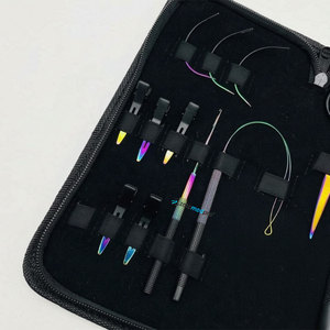 Pince plate professionnelle pour extensions de cheveux, en acier inoxydable de qualité chirurgicale, kit d'outils multi-plasma, logo personnalisé, usage commercial - Product Image 3