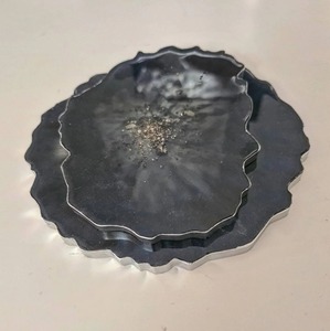 Customized Resin Coaster Eco-Friendly Reusable Luxury Design Style <b>Round</b> Pattern Coasters Drink Use Home Wedding Table - Product Image 6