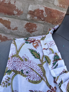 Vestido indio de algodón estampado a mano, 100% algodón, túnica con borlas bordadas, largo maxi, estilo casual, a precio de fábrica. - Product Image 5