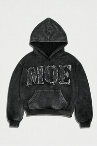 Sweat-shirts à capuche personnalisés pour hommes, effet délavé, broderie, coton lourd, streetwear, fabricant OEM, marque privée - Product Image 5