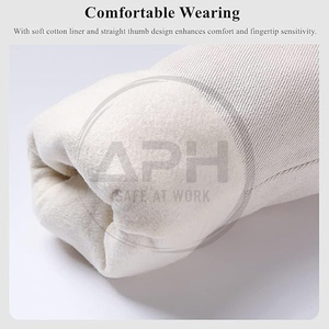 Guantes de Trabajo de Cuero con Puño Largo, Refuerzo Completo en la Palma, Doble Costura, Personalizables, para Soldadura Industrial, con Color a Elección - Product Image 6