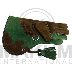 Guantes de Cetrería de Cuero para Caza de Águilas, Halcones y Loros - Transpirables, Multifuncionales, Duraderos, Accesorios para Trampas de Animales - Product Image 4