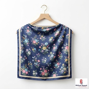 Premium Printed Short <b>Scarf</b> Fabric Custom Branding OEM ODM White Label Textile Manufacturer Fashion Accessories Export Supplier - Product Image 1