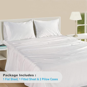 Sheets <b>Sets</b> for Bed Custom 4 Piece 100% Linen Solid Soft Flat Fitted Sheets <b>Sets</b> - Product Image 4