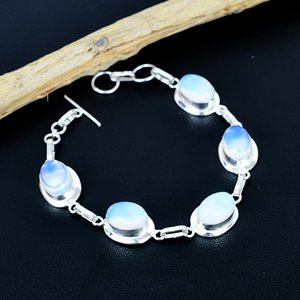 Handmade Moonstone <b>Bracelet</b>, Handmade Antique Style,Handmade Adjustable Design - Product Image 1