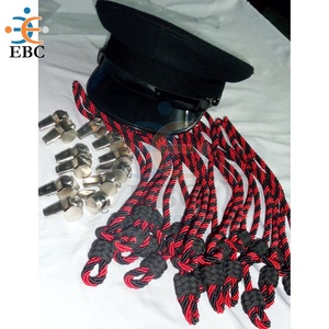 Wholesale Custom Knitted Poly Lanyard Cord with <b>Hook</b> Woven Whistle Cord Uniform Accessory Accoutrement for Ceremonial Use - Product Image 6