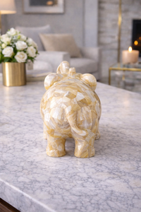 Estatua de Elefante de Ónix Natural, Escultura de Elefante de Piedra Hecha a Mano, Decoración de Lujo para el Hogar, Figura de Elefante Decorativa para Mesa - Product Image 2