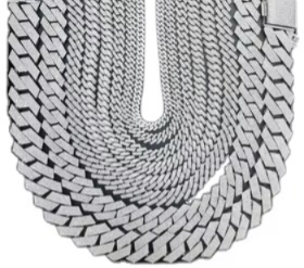 Zircon Brass Link Chain <b>Statement</b> <b>Necklace</b> Hip Hop Style Men's Party Jewelry - Product Image 3
