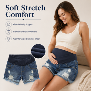 Shorts <span class=keywords><strong>en</strong></span> <span class=keywords><strong>jean</strong></span> <span class=keywords><strong>de</strong></span> maternité taille basse déchirés pour <span class=keywords><strong>grossesse</strong></span>, extensibles, pour l'été, vente <span class=keywords><strong>en</strong></span> gros - Product Image 3