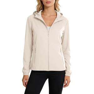 Chaqueta Cortavientos de Poliéster con Capucha para Mujer, Impresa por Sublimación Personalizada, Ropa Deportiva de Invierno OEM - Product Image 1